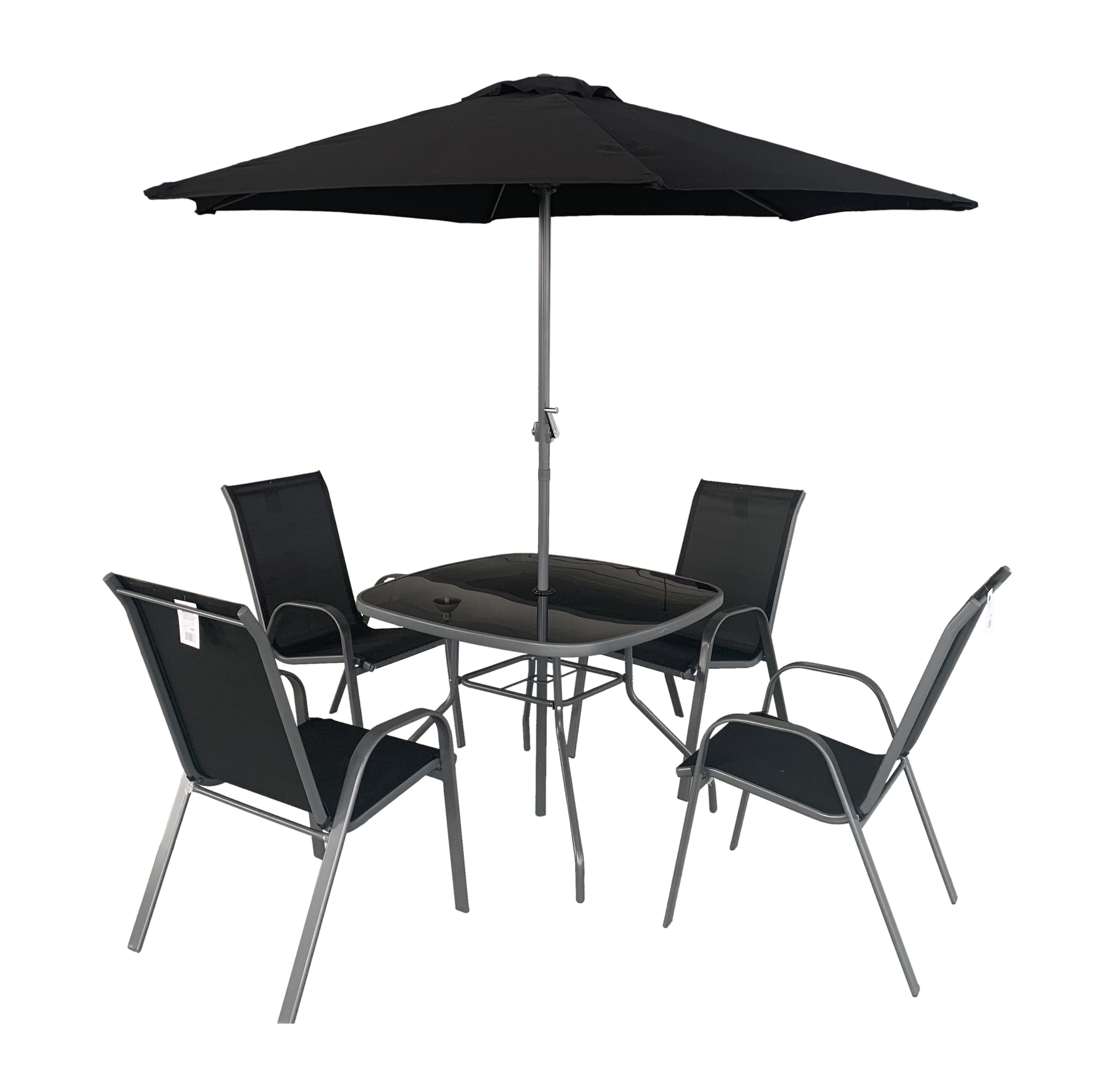 Sicily 4 seater metal patio deals set